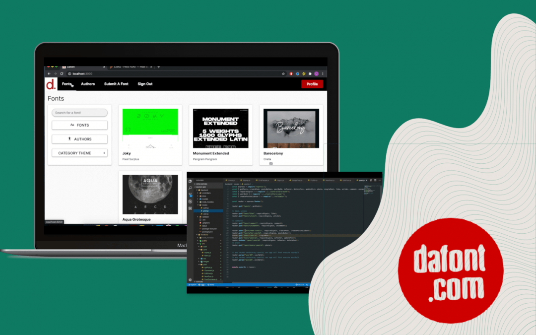 Dafont.com Rebranding Project